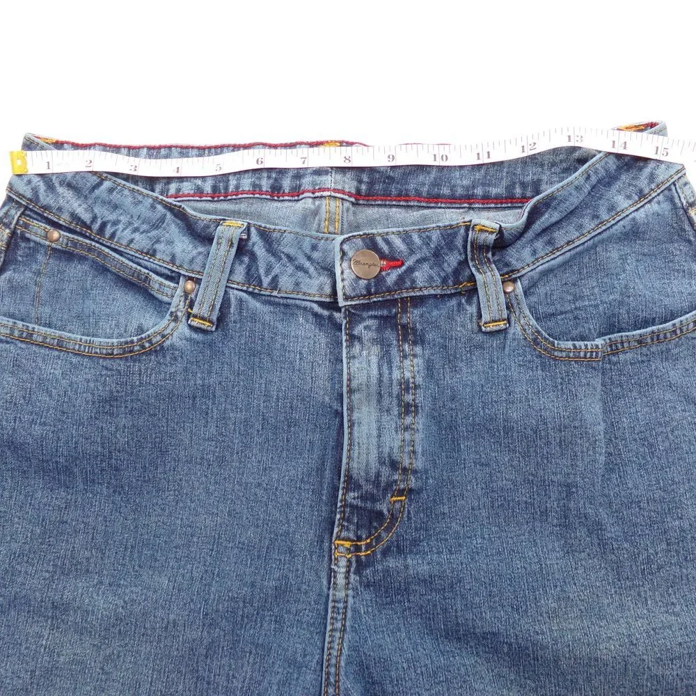 Wrangler Classic Boot Cut Denim Jeans Medium‎ Wash Cotton Stretch 11x36